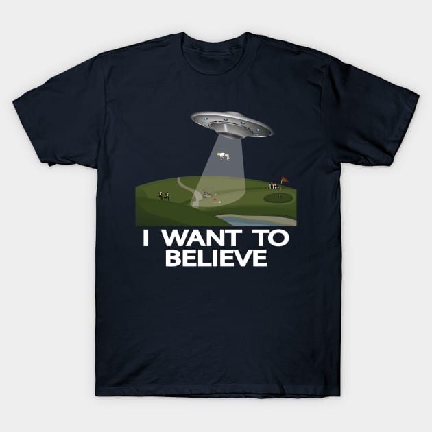 I want to believe (Trump’s abduction) T-Shirt by Manikool